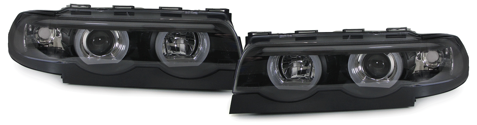 Headlights BMW E38 94-01 3D LED Angel Eyes