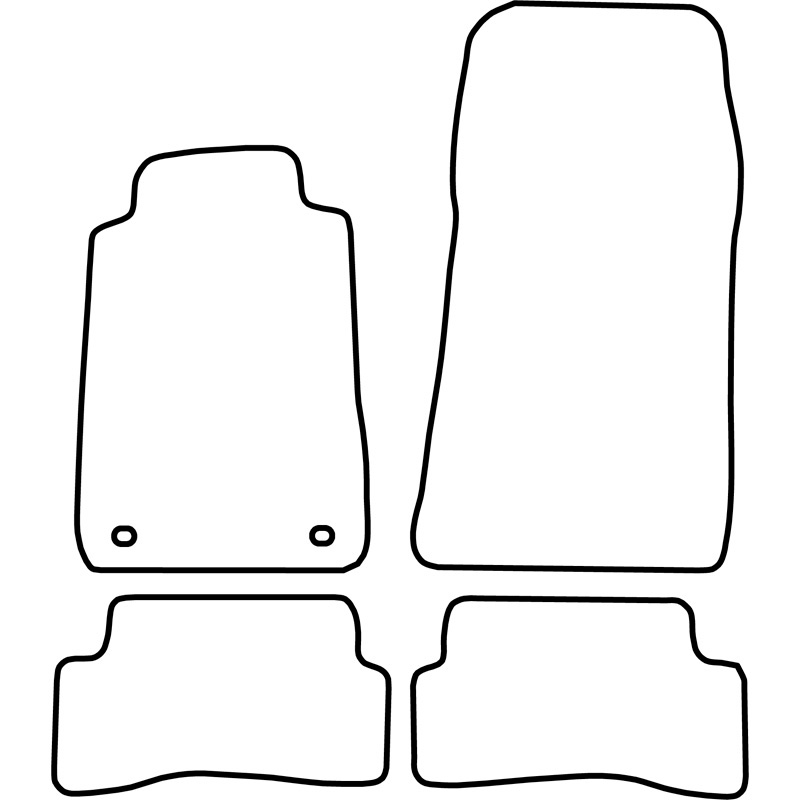 Set car mats  Mercedes CLK W208 1997-2002
