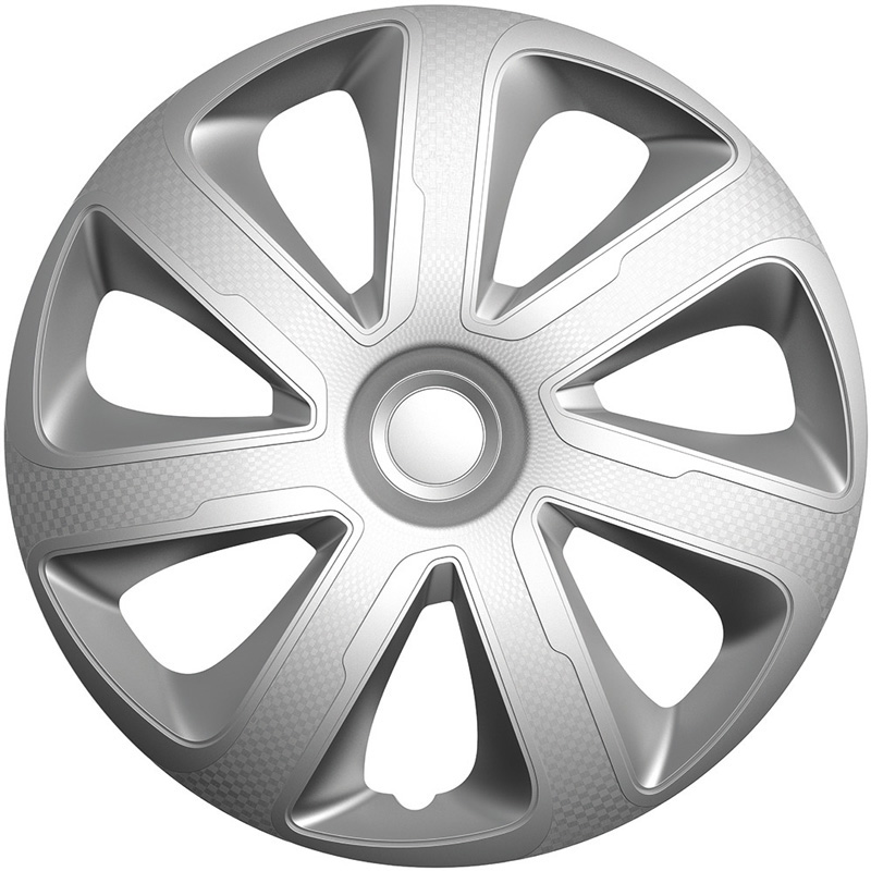 Set wheel covers Livorno 15-inch silver carbon-look