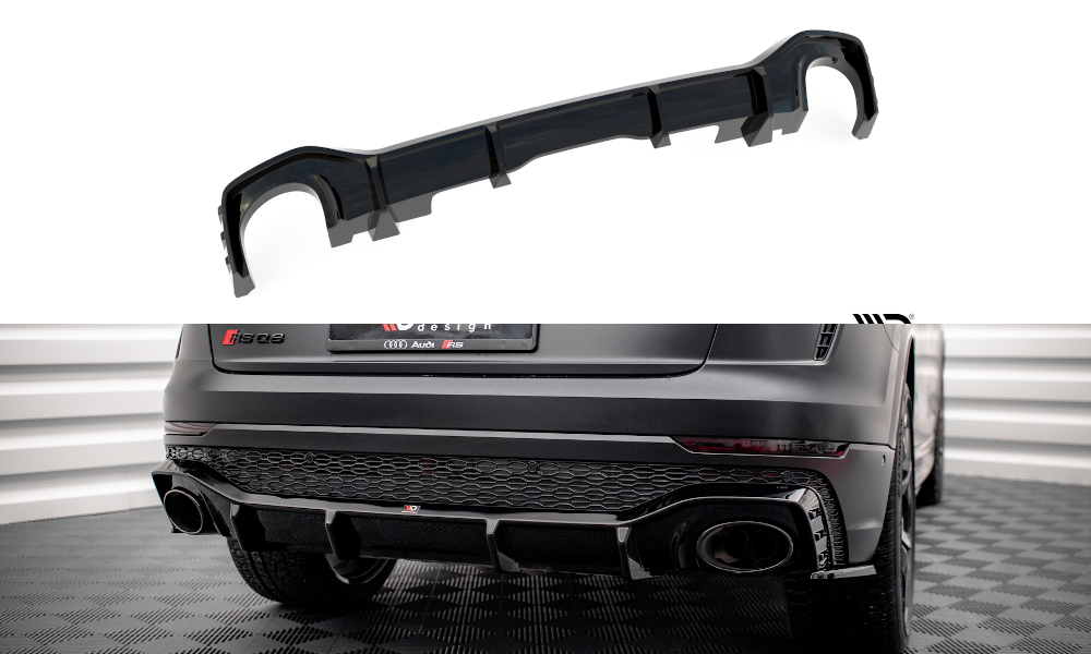 Diffuser passend voor Audi RSQ8 Maxton Glans Zwart