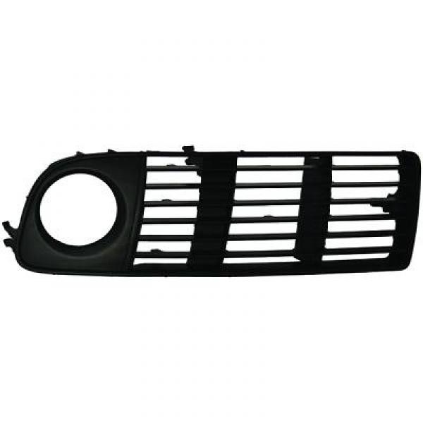 Grill Rooster links AUDI A6, 99-01 ZWART