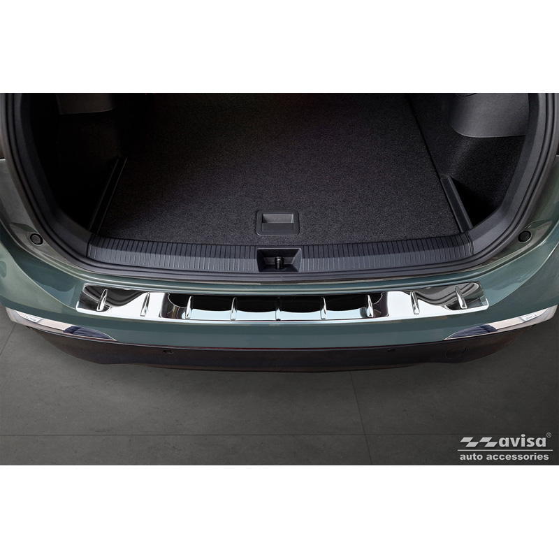 Chrome Stainless Steel Rear bumper protector  Volkswagen Tiguan (CT1) 2024- 'Ribs'