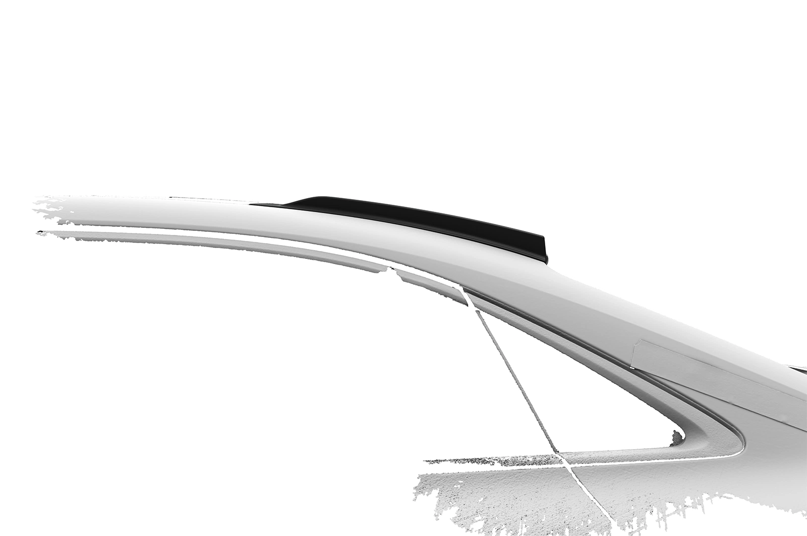 Roof Fins with ABE Audi A3 / S3 / RS3 8Y Sedan 2020– Gloss Black