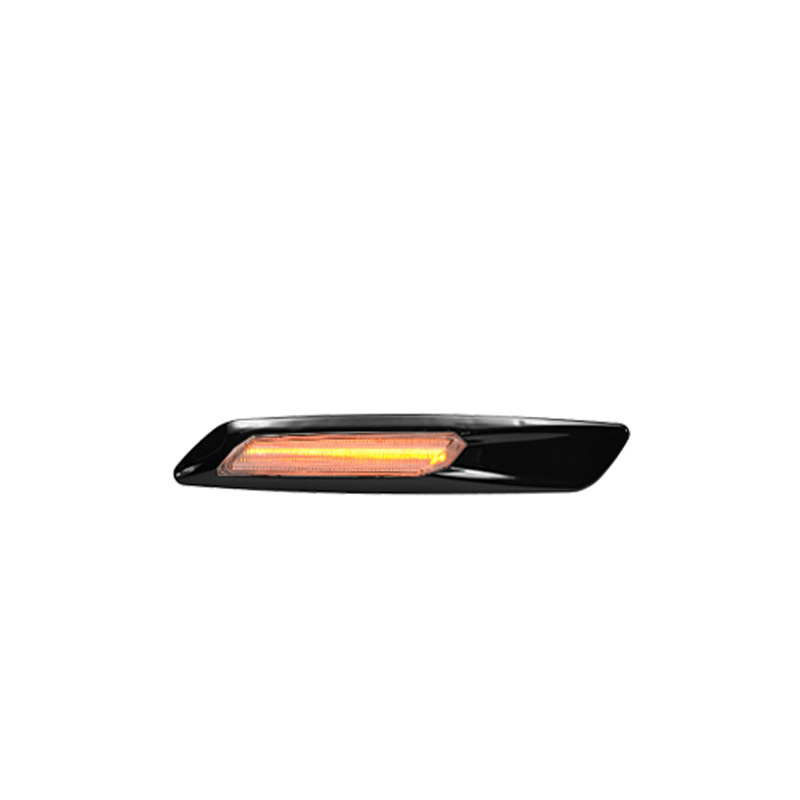 Set LED Side Indicators in F10-Style  BMW 1-Series E8x / 3-Series E9x / 5-Series E6x - Smoke/Black-Chrome - with driving light function