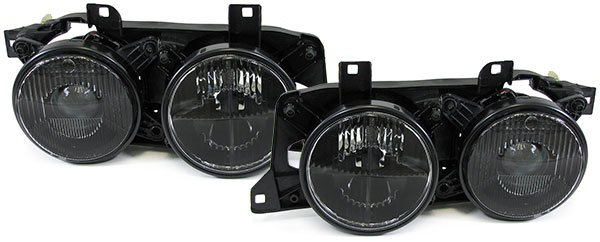 Headlights BMW E32 / E34 88-94 Black