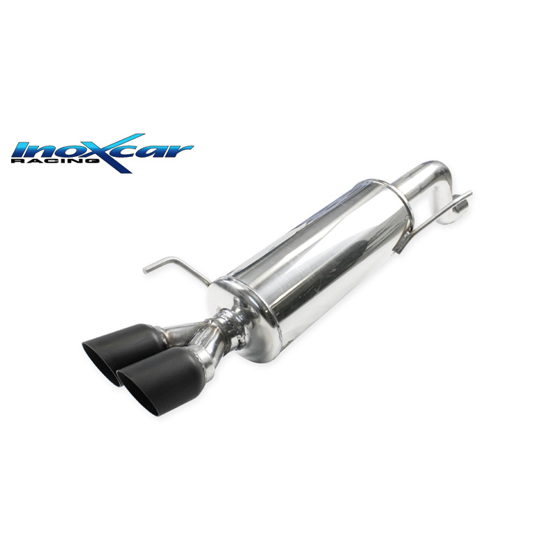 100% Inox Sport Exhaust  Fiat Punto EVO 1.4 Turbo MultiAir 180hp 2012- 2x80mm Ceramic Black