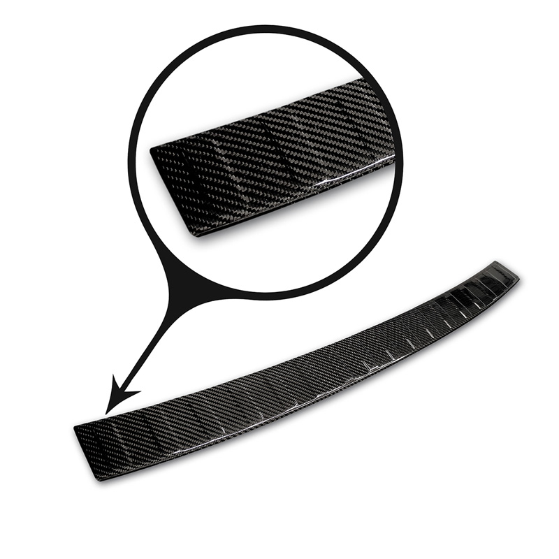 Real 3D Carbon Rear bumper protector  Audi A4 Allroad (B9) 2016-2019 & FL 2019- 'Ribs'