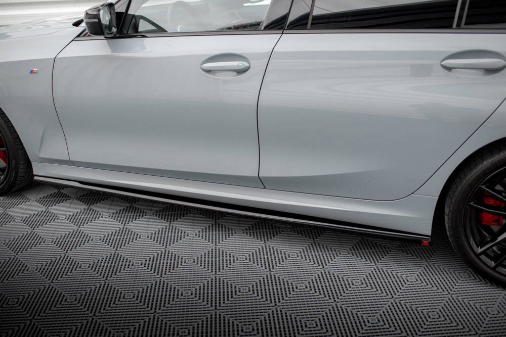 Zijskirts passend voor BMW M Pakket & M340i G20 / G21 FL Maxton Glans Zwart