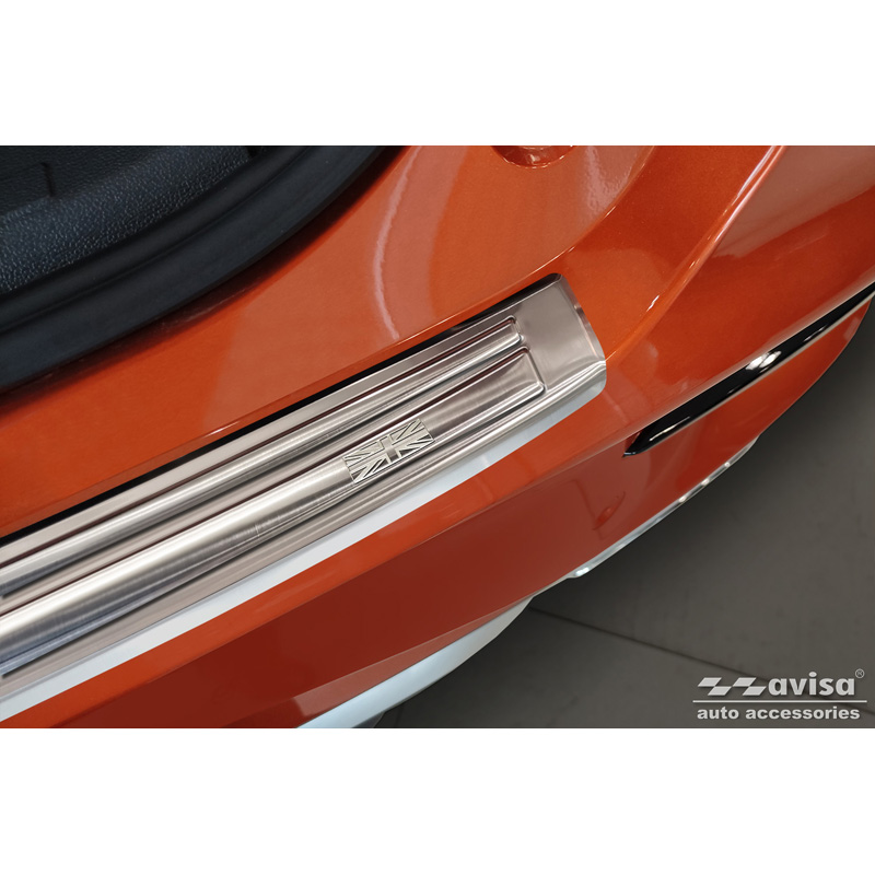 Stainless Steel Rear bumper protector  MG ZS FL 2019-2024 'British Flag'