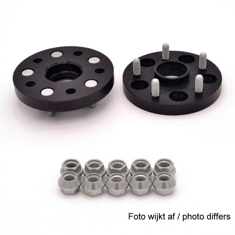 H&R DRM-System Wheelspacers 25mm 5x120 - Hub 64,0mm - Bolt size M14x1,5 -  Honda - Black