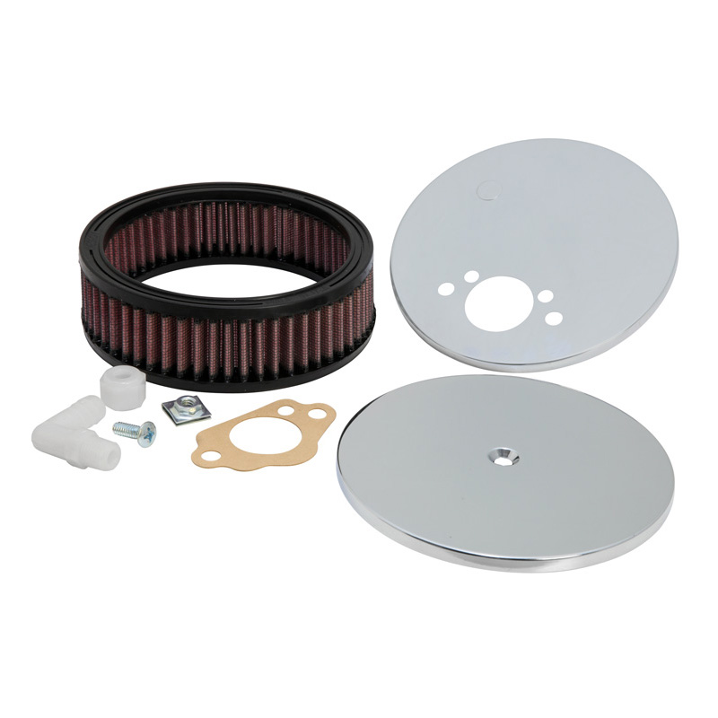 K&N Custom Racing Assembly Round  SU/SU Hitachi 1.25'' HS2, Offset Hole, diameter 150 mm, Assembly height 47mm (56-1630)