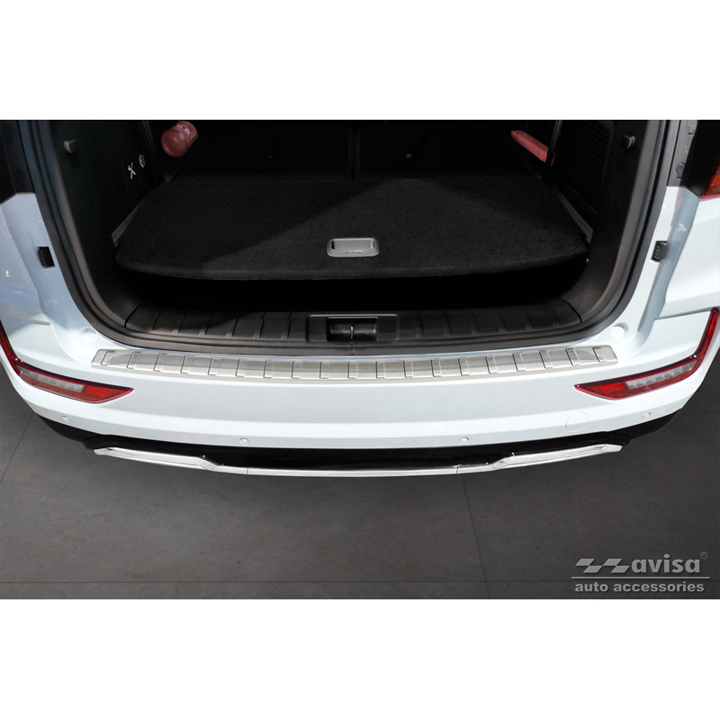 Stainless Steel Rear bumper protector  Ssangyong Rexton (YK) Facelift 2021- 'Ribs'