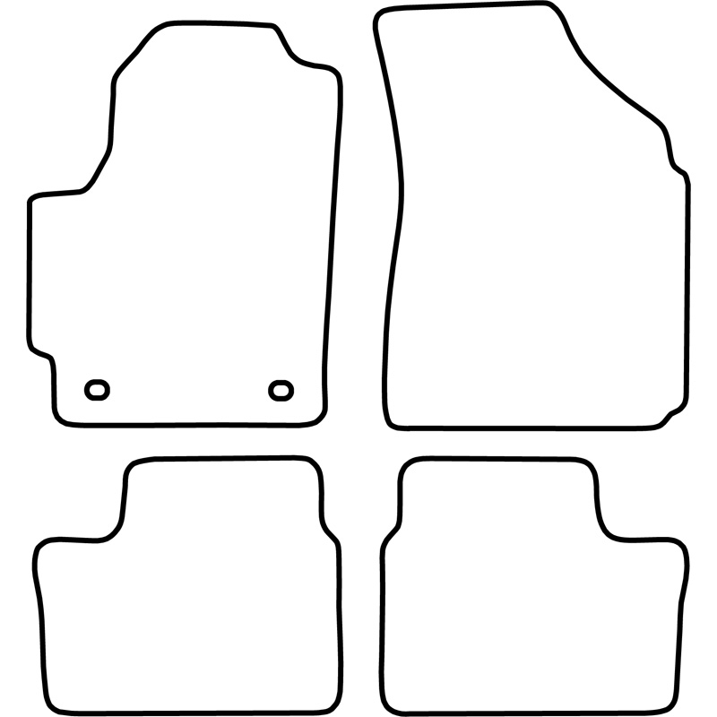 Set car mats  Daewoo Matiz 2001-2006