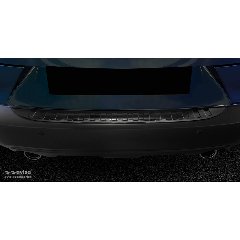 Black Stainless Steel Rear bumper protector  Mazda CX-3 2015-2022 'Ribs'