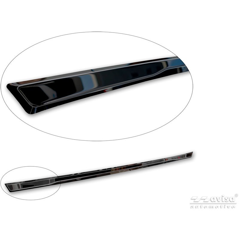 Avisa Black Chrome Stainless Steel Tailgate Trim  Renault Arkana 2020-