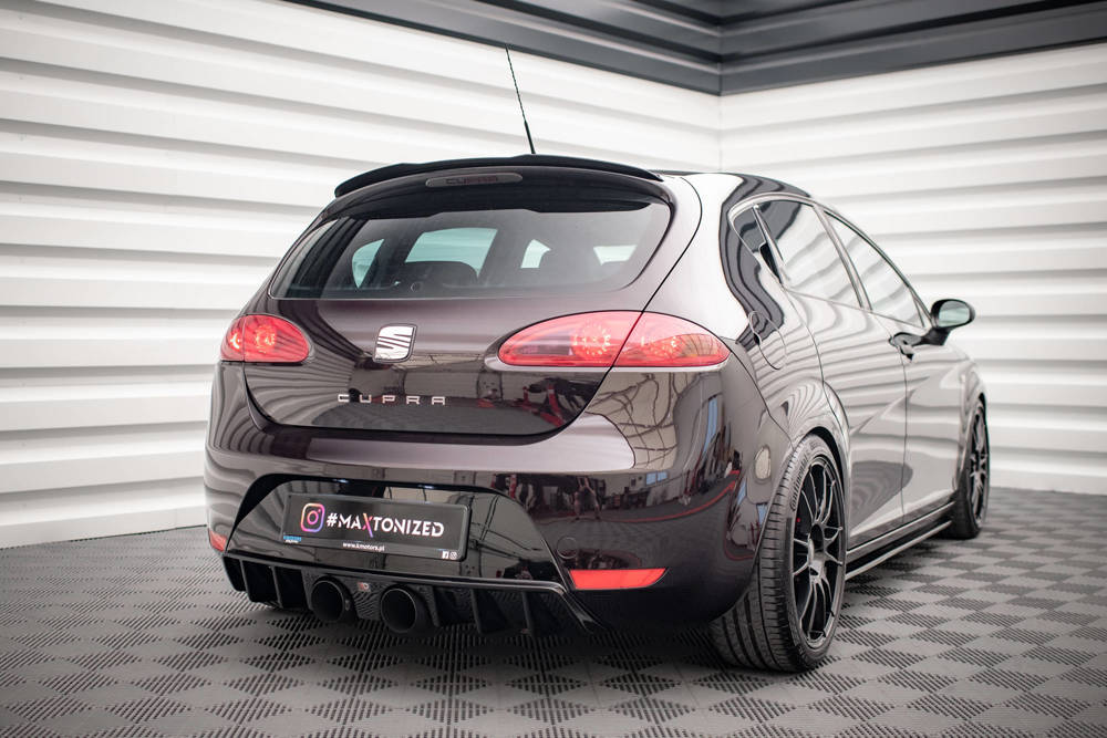 Spoiler passend voor Seat Leon MK3 Cupra / FR FL Maxton Glans Zwart