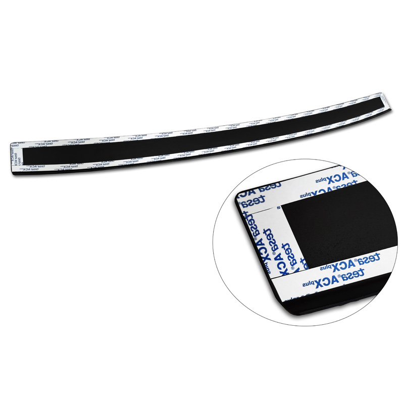 Matt Black Aluminum Rear bumper protector  Kia Sportage V 2021- 'Riffled Plate'