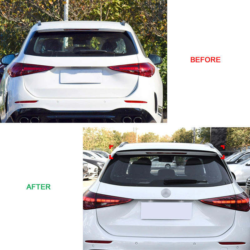Roof spoiler (Spoiler Cap)  Mercedes C-Class W206 Kombi 2021- (ABS Glossy Black)
