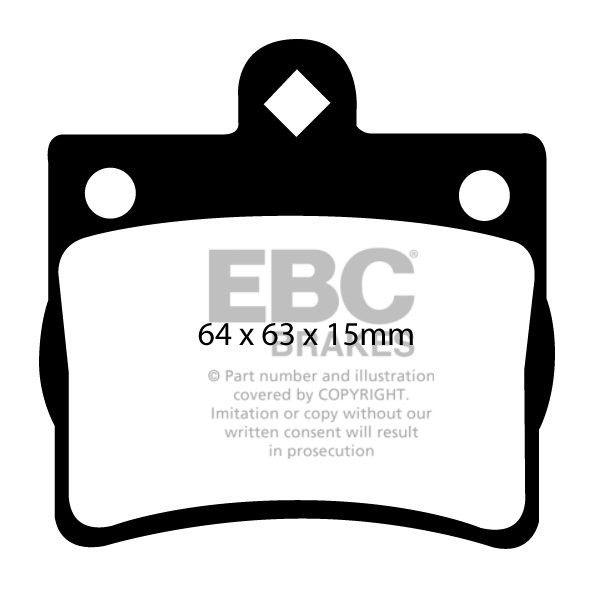 EBC Brakes MERCEDES C-Class (W202) C250 D 96-97 Remblokken achte