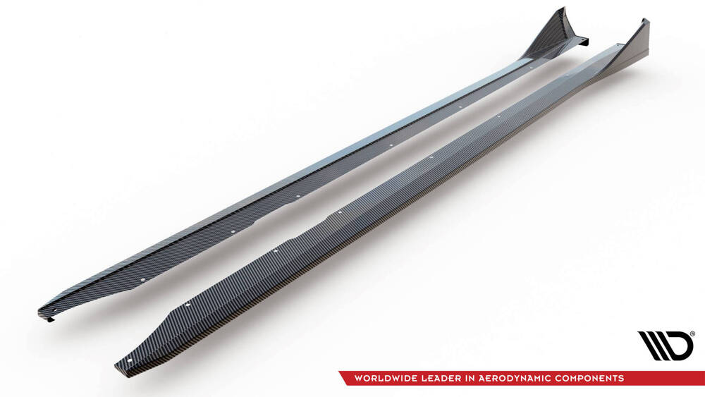 Zijskirts passend voor BMW M2 G87 Maxton Carbon