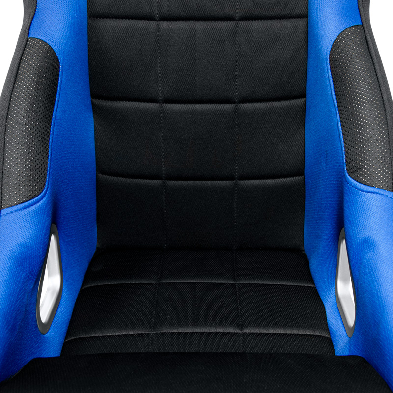 Sport seat 'K5' - Black/Blue - Non-reclinable back-rest - incl. slides