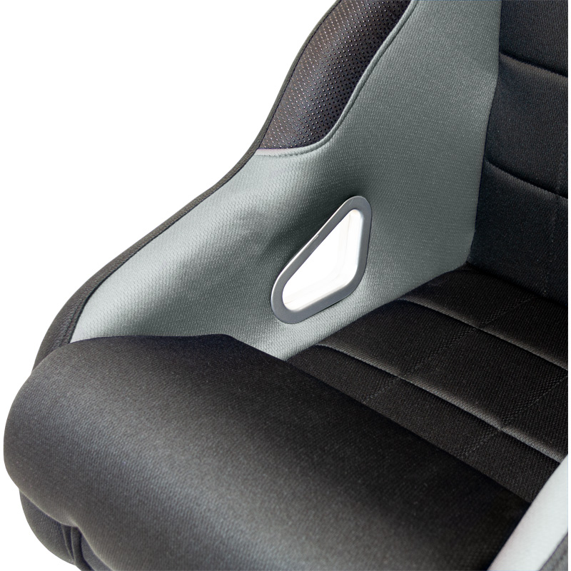Sport seat 'K5' - Black/Grey - Non-reclinable back-rest - incl. slides