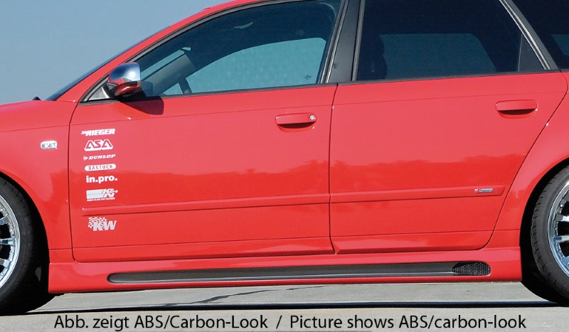 Sideskirts Audi A4 8E Rieger with uitsnede
