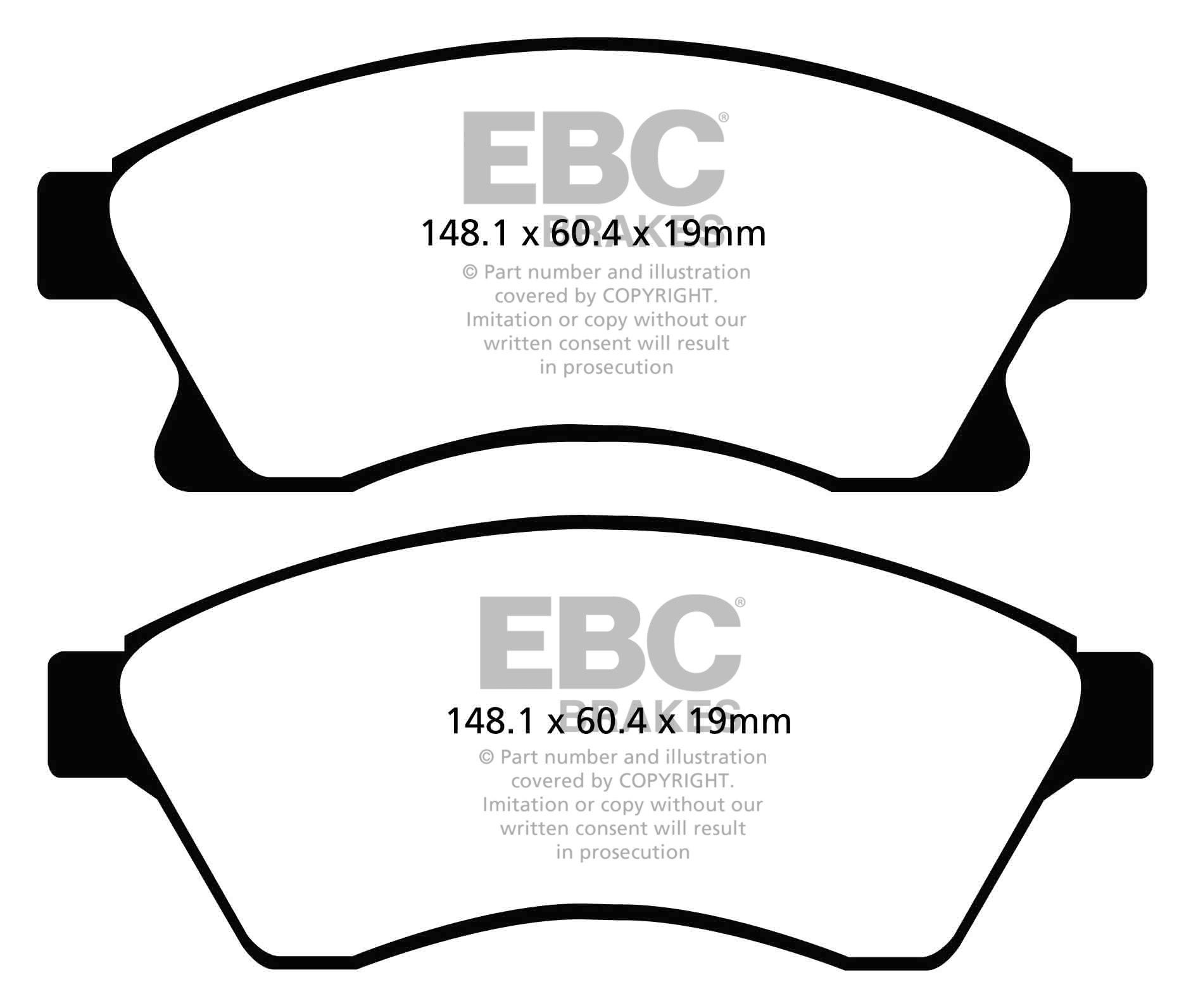 EBC Brakes OPEL Astra J 1.4 -100 2009-.. Remblokken voorzijde