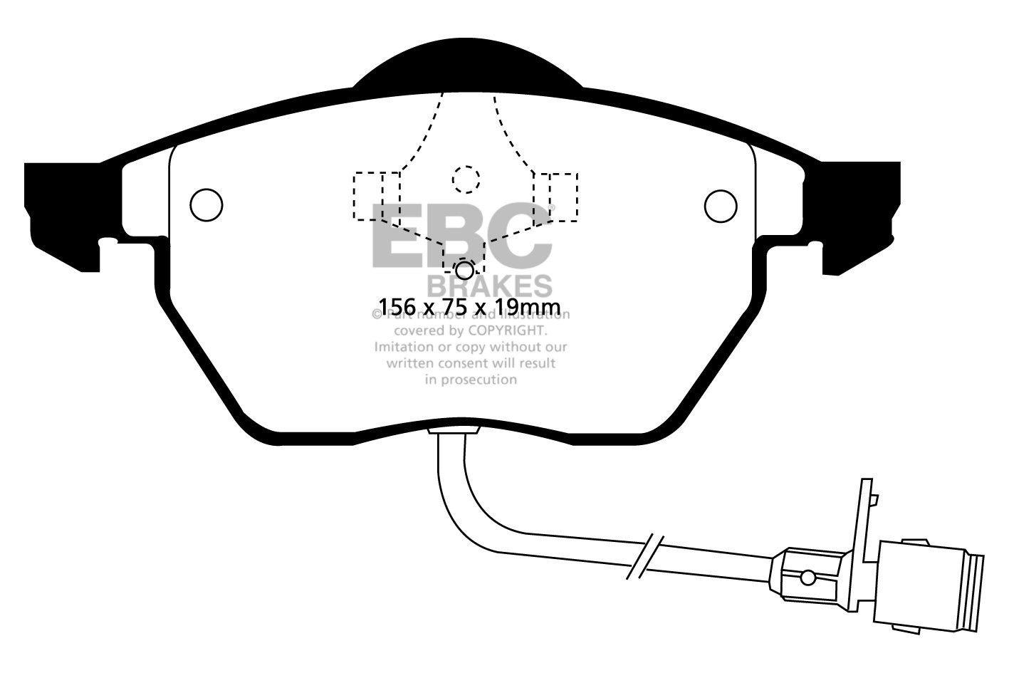 EBC Brakes AUDI A6 C4 2.0 94-98 Remblokken voorzijde