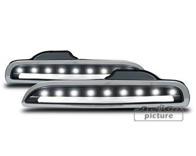 Daytime running lights Porsche Boxster 987 zwart '04 - '09