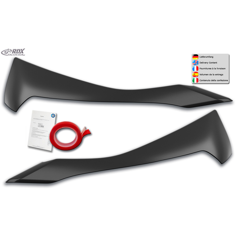 Head light spoilers  Renault Captur II 2020- (ABS)
