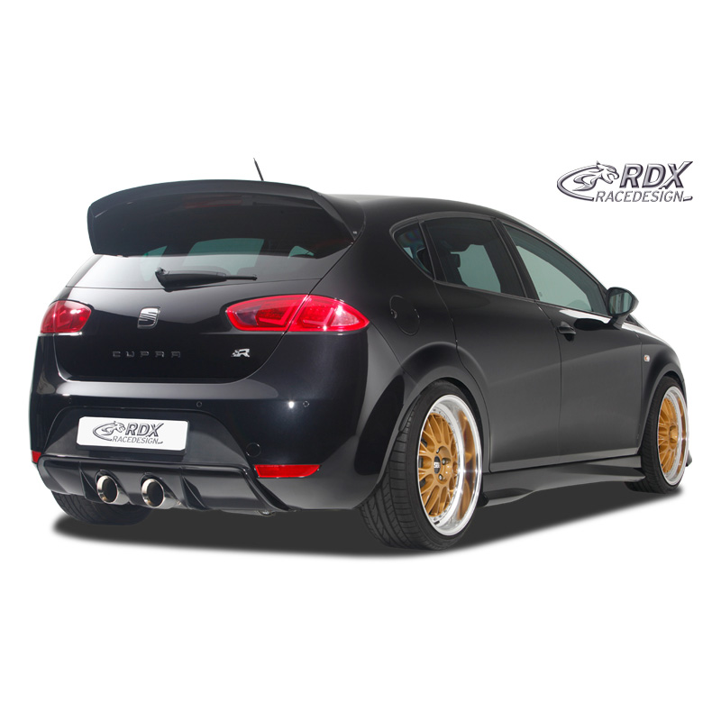 Rear bumper skirt 'Diffuser'  Seat Leon 1P FR/Cupra (exhaust center) (PUR)