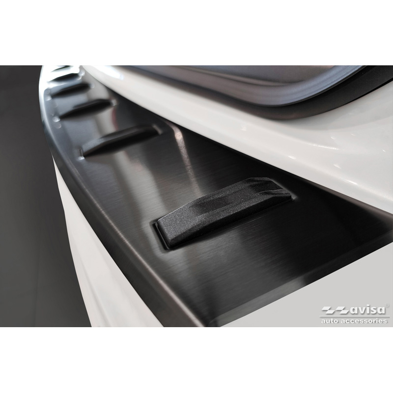 Black Stainless Steel Rear bumper protector  Mazda CX-60 (KH) 2022- 'STRONG EDITION'