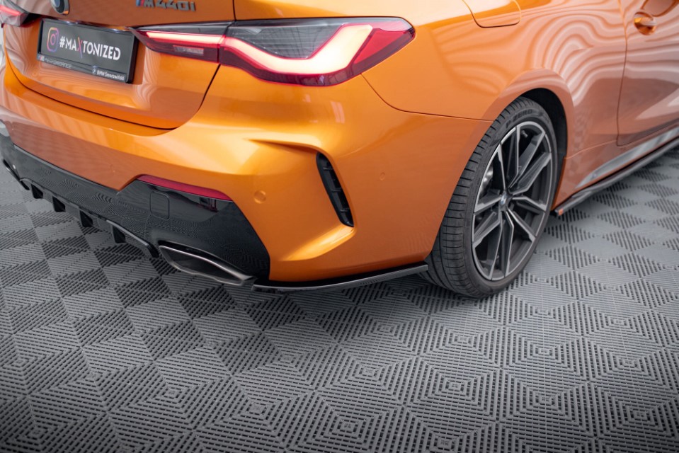 Zij Diffuser passend voor BMW 4 Serie M440i G22 Maxton Glans Zwart V.1