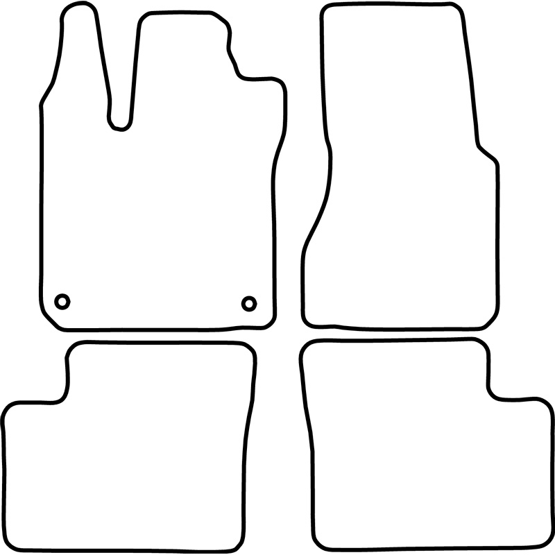 Set car mats  Smart ForTwo II 2007-