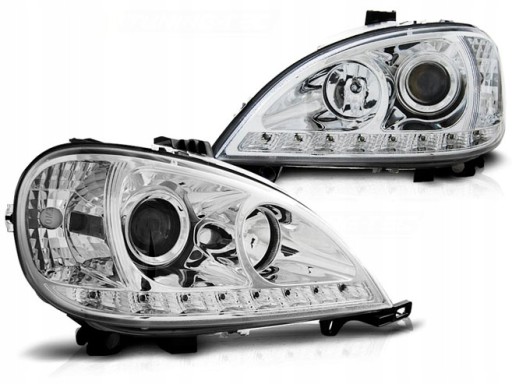 Headlights Mercedes Benz M-Klasse W163 98-01 Devil Eyes Dayline