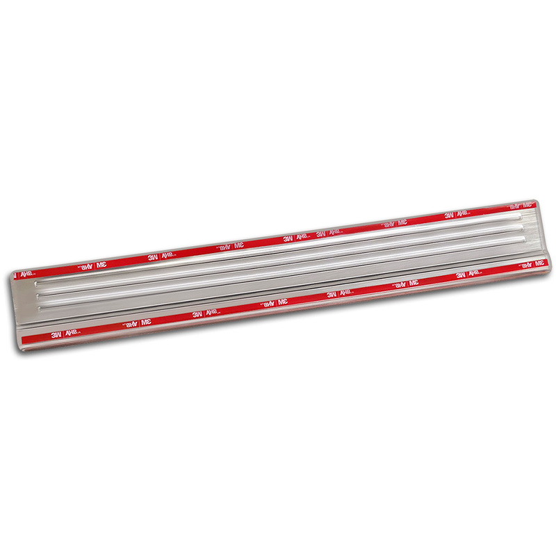 Avisa Inox door sill protectors  Mitsubishi Outlander III 2012-2020 incl. PHEV & Facelift - 'Lines' - 4-pieces