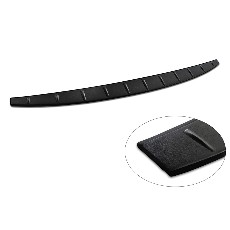 Matt Black Stainless Steel Rear bumper protector  Volvo EX30 2023- 'Ribs'