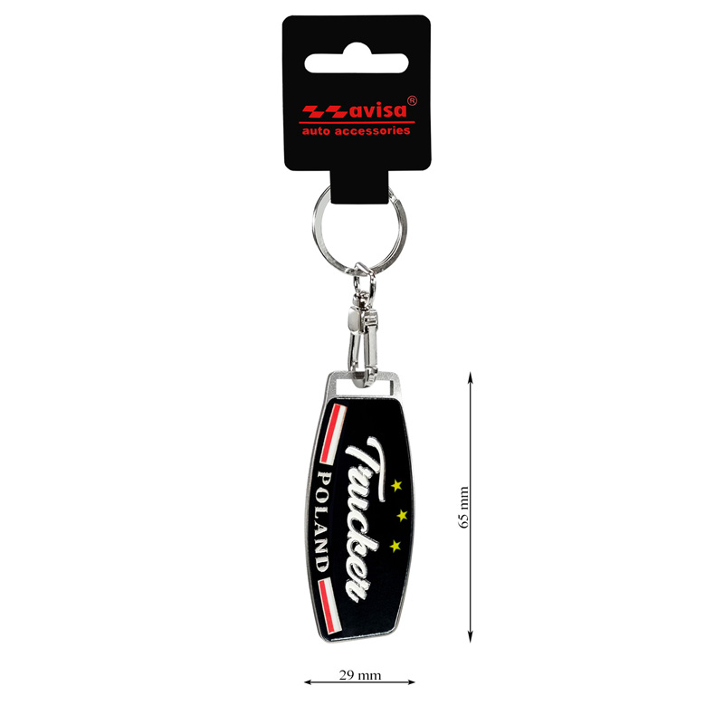 Stainless steel key chain - Trucker/Poland