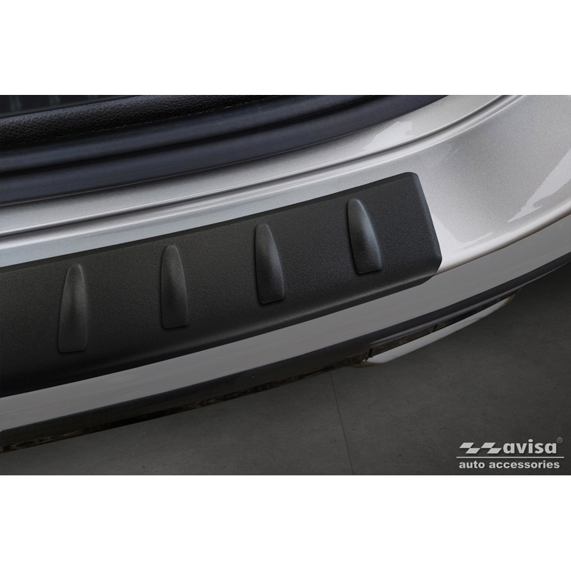 Matt Black Stainless Steel Rear bumper protector  Mercedes GLC II (X254) 2022- 'Ribs'