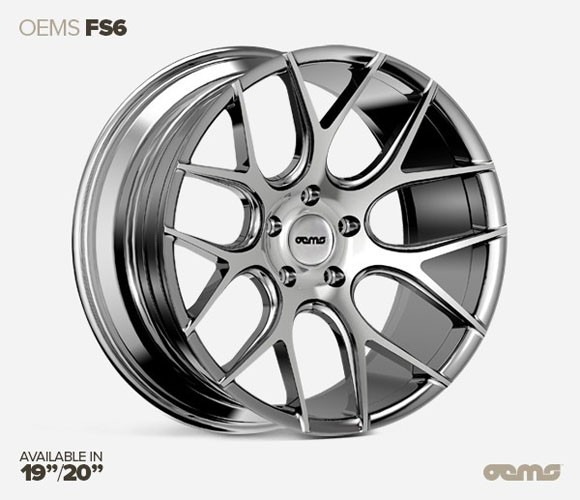 OEMS FS6 19X8.5 5X120 ET35 SILVER-MACHINED-FACE Velgen