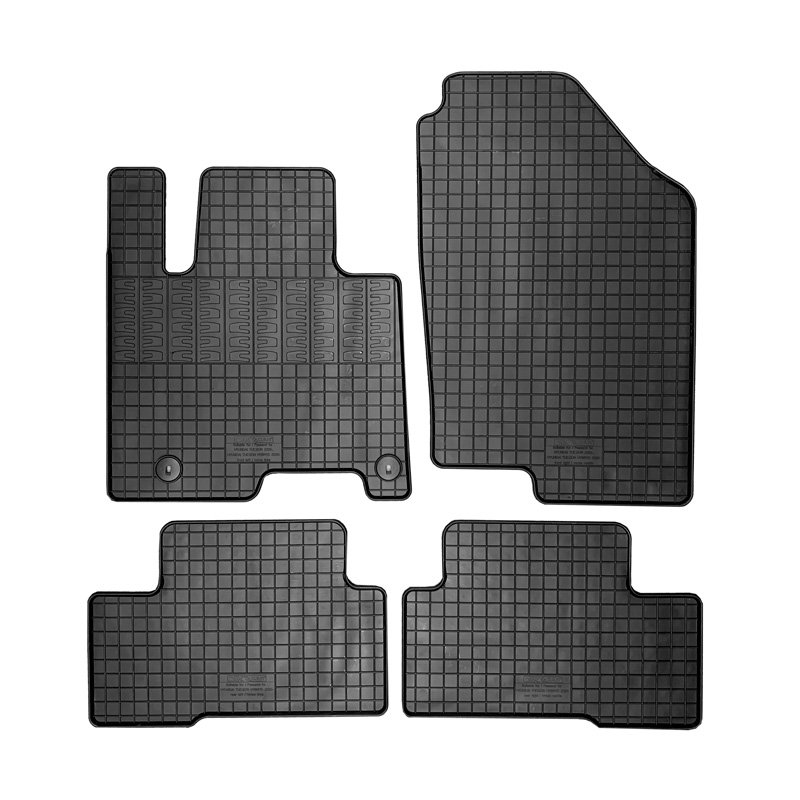 Rubber car mats set  Hyundai Tucson (NX4E) Full Hybrid 2020- (4-pieces + fixing system)