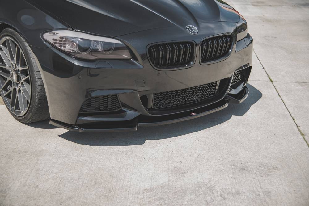 Voorspoiler passend voor BMW 5 F10/F11 MPACK V.3 Glanzend Zwart
