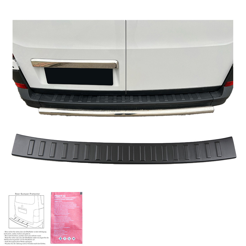 Rear Bumper Protector  Volkswagen Crafter MK2 2016- & MAN TGE MK1 PreFacelift 2016- - Matt black
