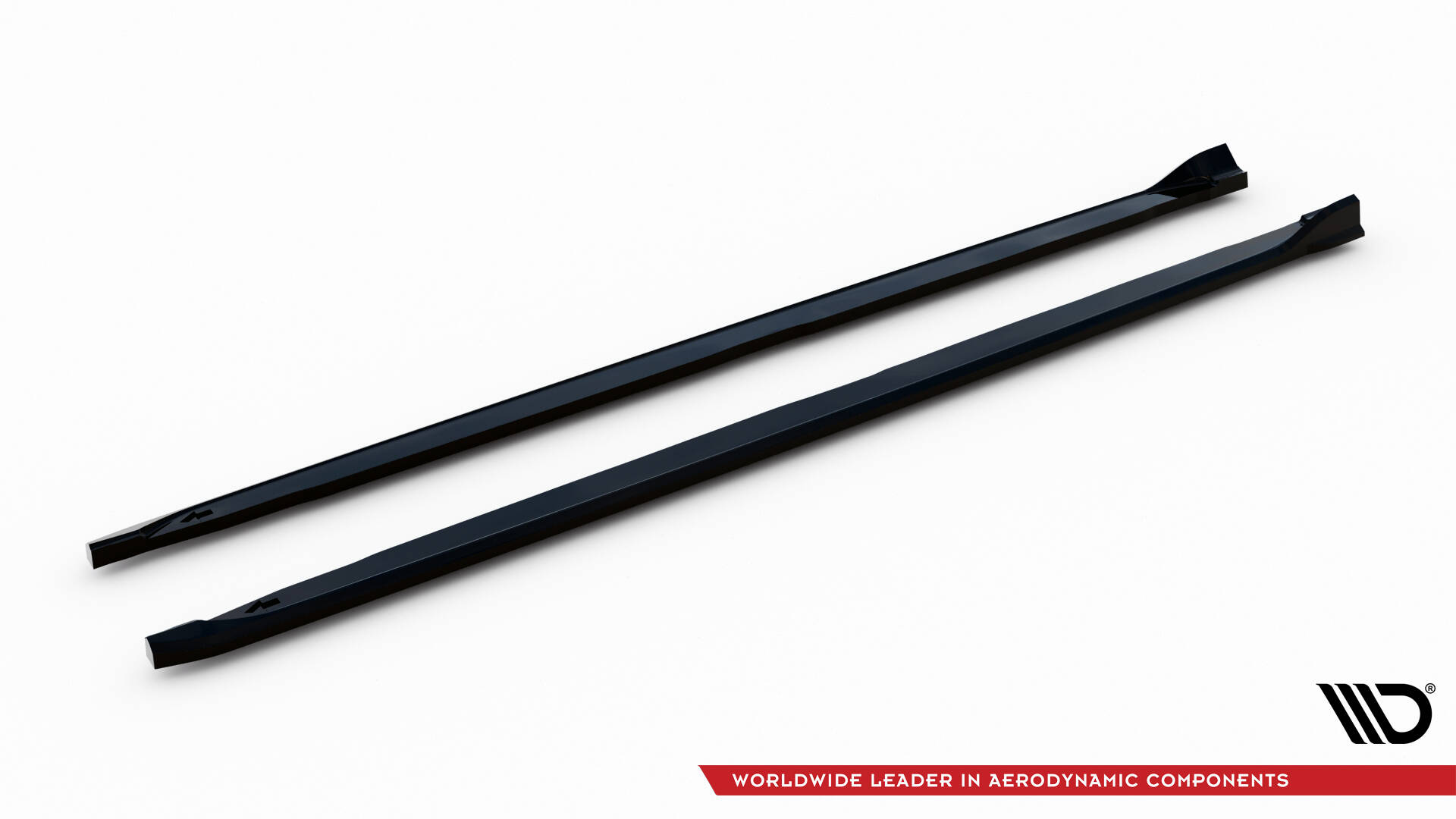 Zijskirts passend voor Skoda Kamiq Monte Carlo MK1 Facelift Maxton Glanzend zwart