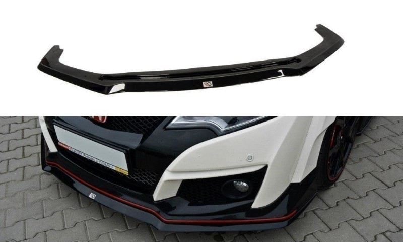 Voorspoiler Honda Civic IX Type R V.2 Glanzend Zwart