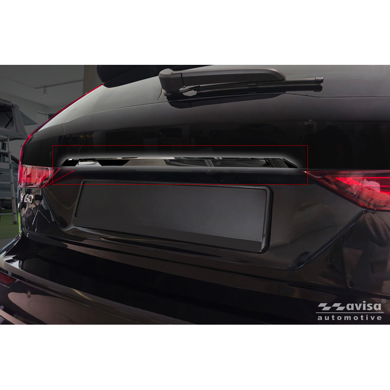 Avisa Black Chrome Stainless Steel Tailgate Trim  Volvo V60 II 2018-