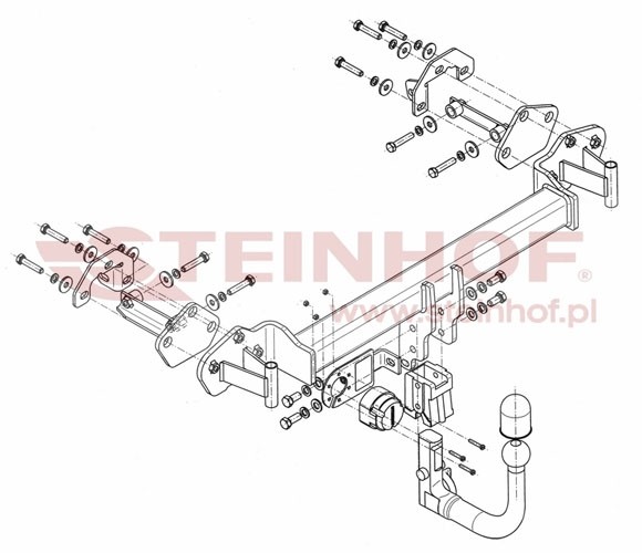 Trekhaak BMW 3 Serie Cabrio (E46) 04/2000-2006