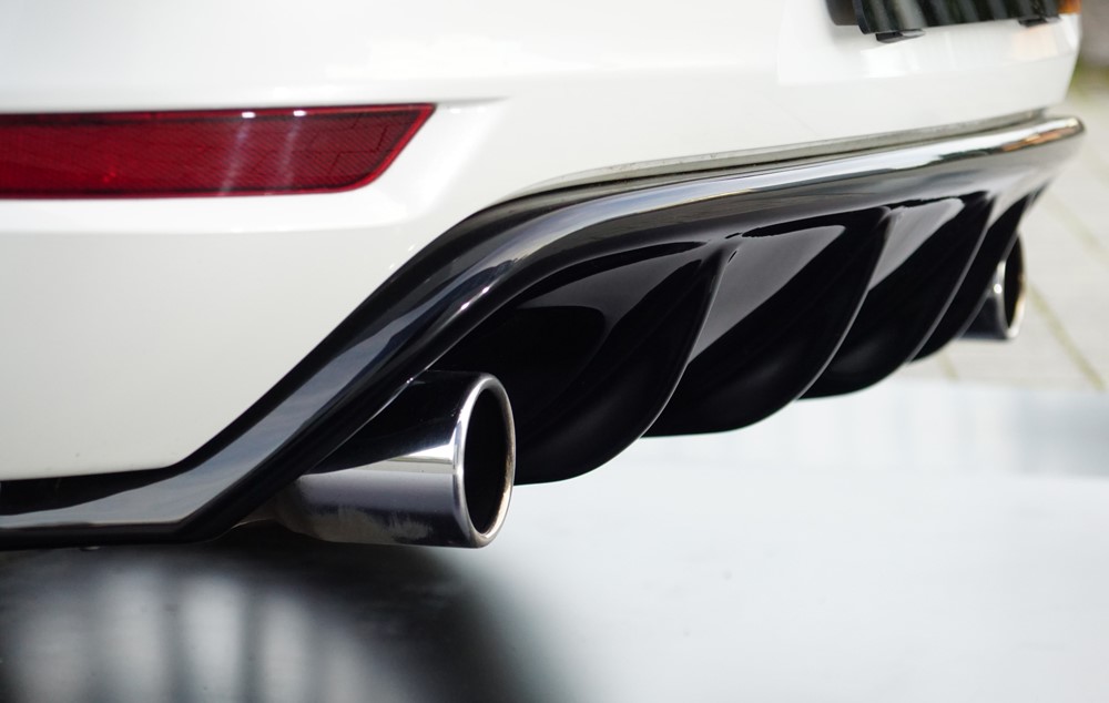 Diffuser passend voor Volkswagen Golf 6 GTI GTD Rieger Glans Zwart