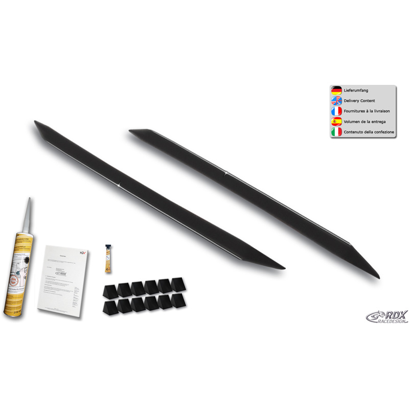 RDX Racedesign Side skirts 'Slim'  KIA Ceed Hatchback (CD) 2018- (ABS glossy black)